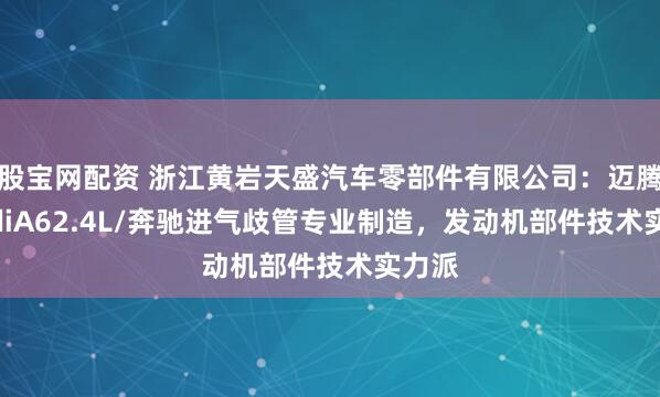 股宝网配资 浙江黄岩天盛汽车零部件有限公司：迈腾/AudiA62.4L/奔驰进气歧管专业制造，发动机部件技术实力派
