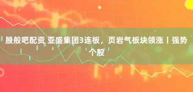 股般吧配资 亚盛集团3连板,页岩气板块领涨丨强势个股